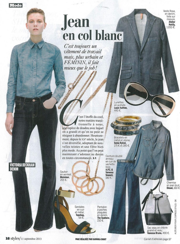 L'EXPRESS STYLES DATED SEPTEMBER 11TH 2013 P1 Kannika Chhit