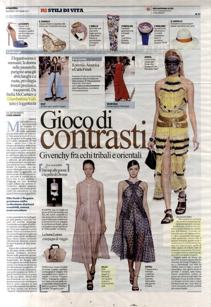 La Repubblica 1.10.13 p.37