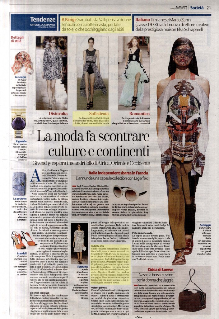 La Stampa 1.10.13 p.21