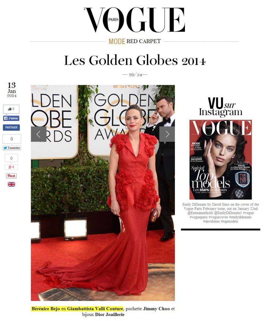 vogue.fr 13 jan 14 GIAMBATTISTA VALLI Berenice Bejo 1