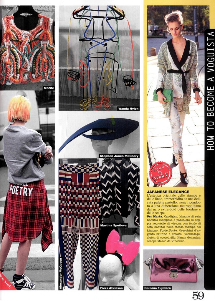 MSGM - VOGUE ACCESSORI - FEBBRAIO 2014