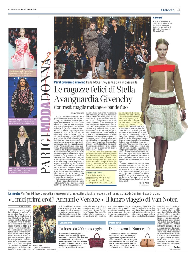 Corriere della Sera 4.03.14 p.31