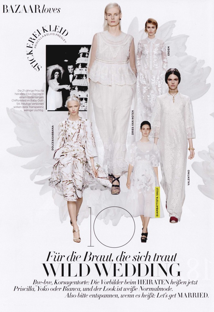 HARPER'S BAZAAR GERMANY apr 14 GIAMBATTISTA VALLI
