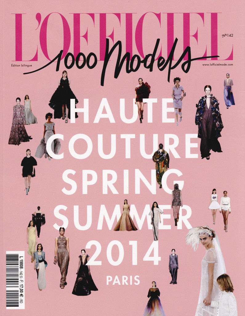 L'OFFICIEL 1000 MODELES feb 14 GIAMBATTISTA VALLI cover