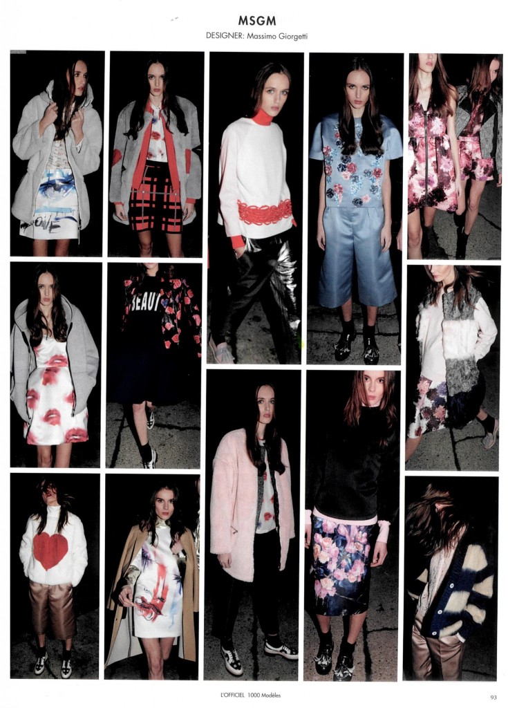 MSGM - L'OFFICIEL 1000MODELES - MARZO 2014 (1)