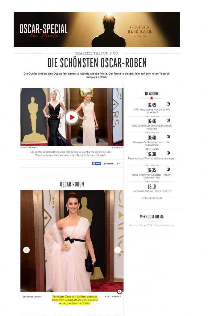 bunte.de 03 mar 14 GIAMBATTISTA VALLI Penelope Cruz