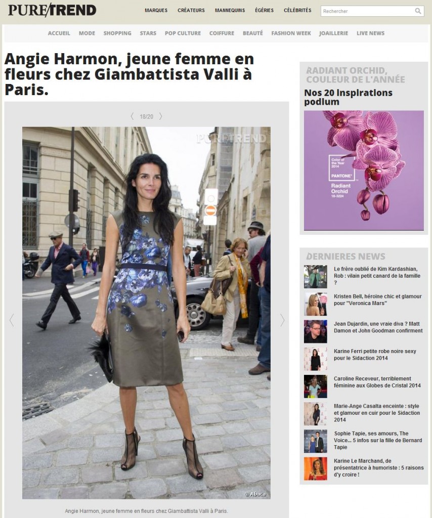 puretrend.com 10 mar 14 GIAMBATTISTA VALLI Angie Harmon