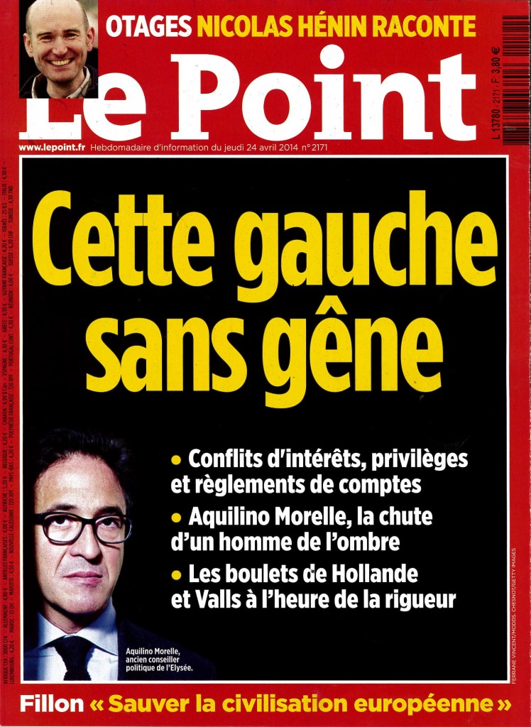 LE POINT DATED APRIL 24TH 2014 Cover