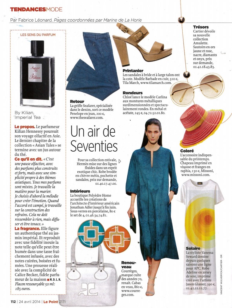 LE POINT DATED APRIL 24TH 2014 Fabrice Léonard