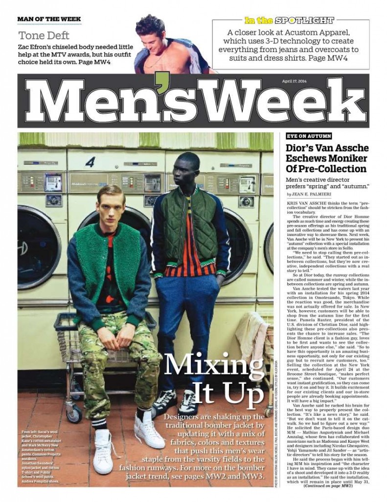 WWD USA - Men's Week 2014-4-17 Cover