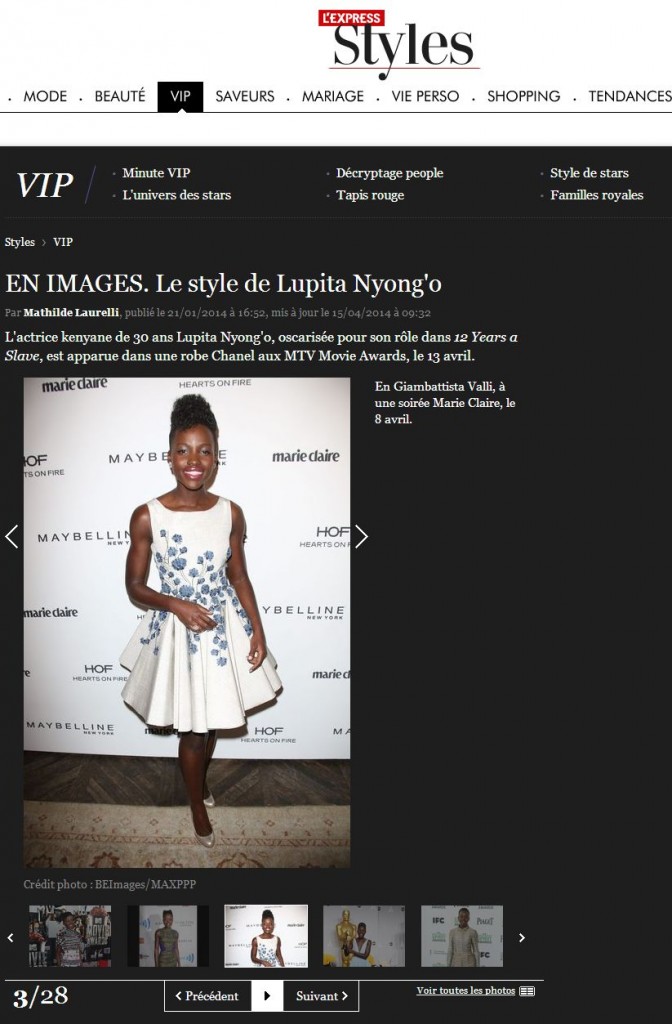 lexpress.fr 15 apr 14 GIAMBATTISTA VALLI Lupita Nyong'o 1