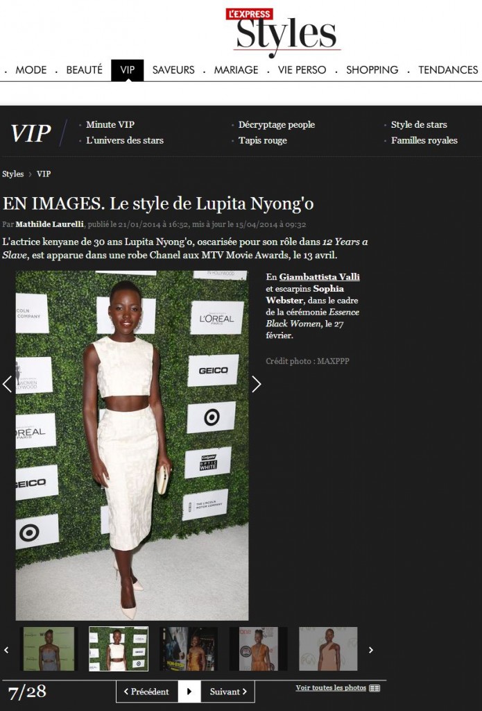 lexpress.fr 15 apr 14 GIAMBATTISTA VALLI Lupita Nyong'o 2