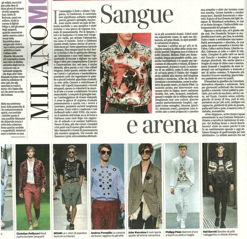 MSGM - IL CORRIERE DELLA SERA - 22.06.14 (1)