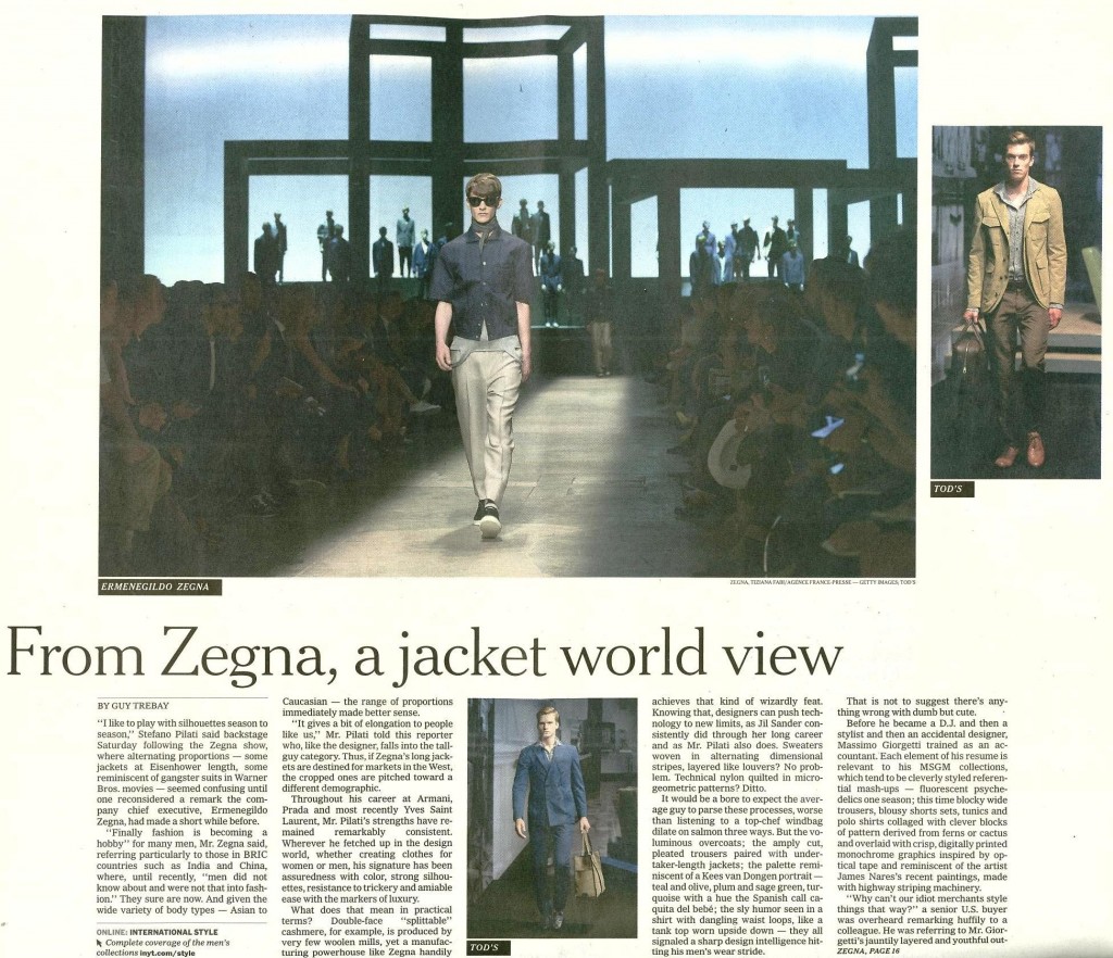 MSGM - INTERNATIONAL NEW YORK TIMES - 23 GIUGNO 2014