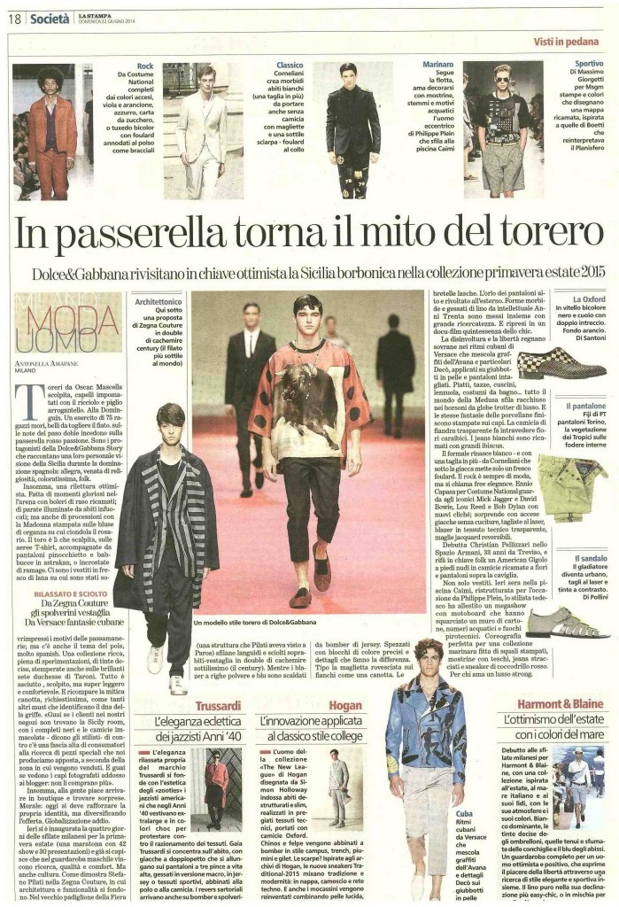 MSGM - LA STAMPA - 22.06.14 (1)