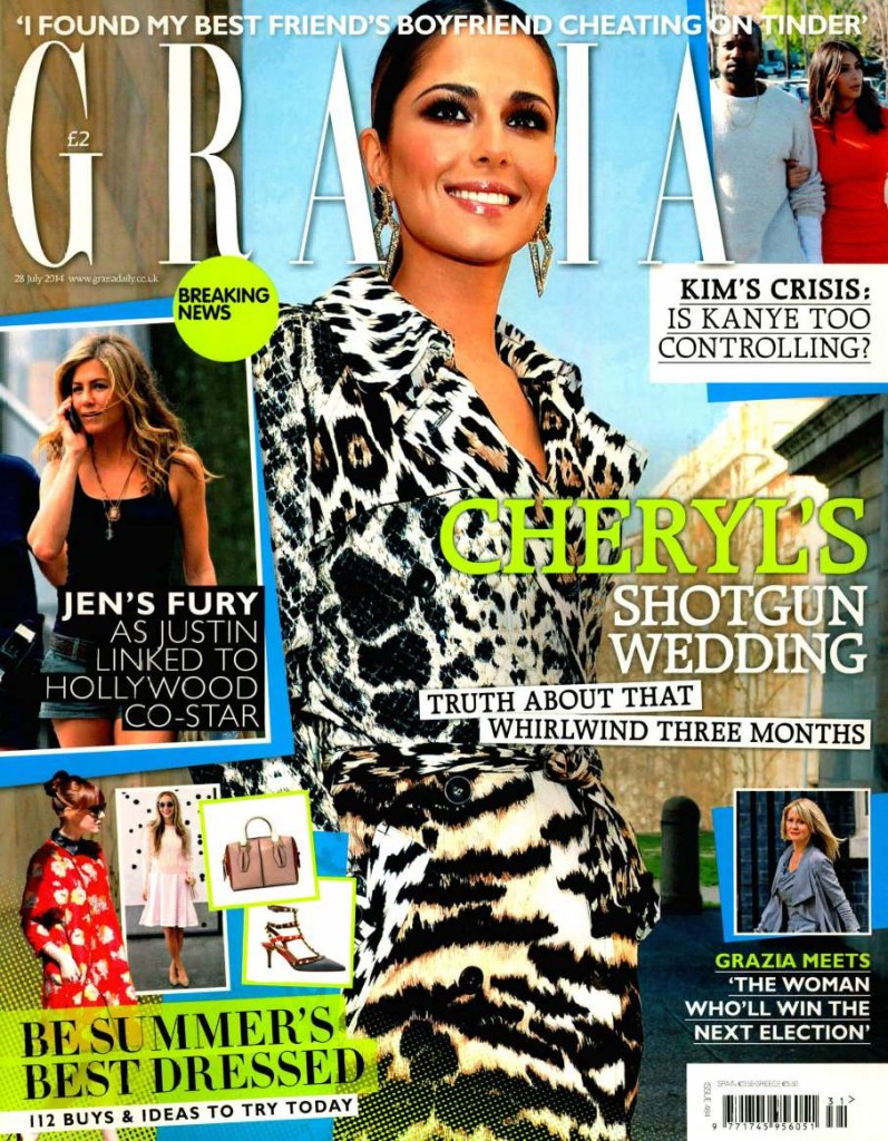 Grazia UK 2014-7-28 Cover