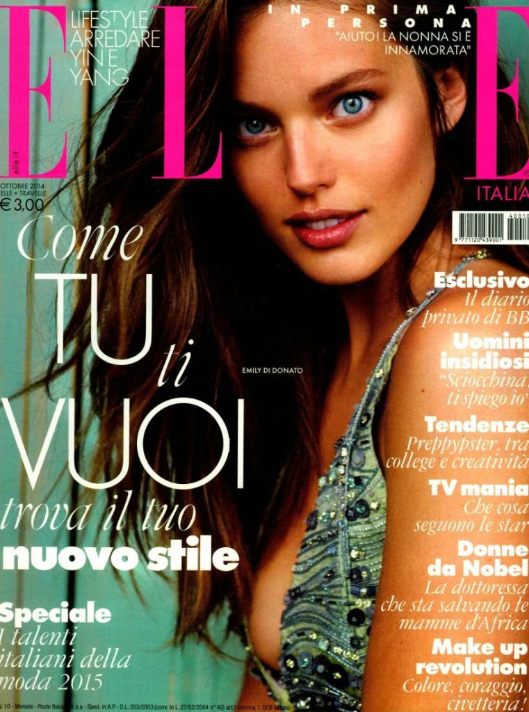 ELLE ITALIA October 2014, cover