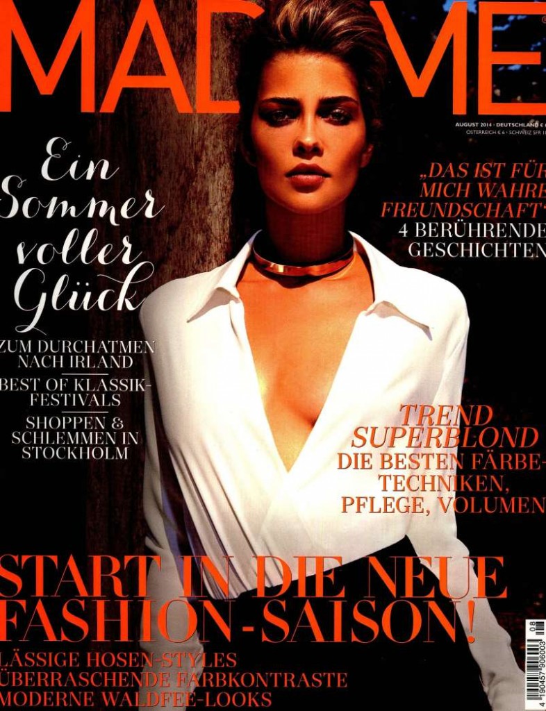 MADAME DE, AUGUST 2014 cover