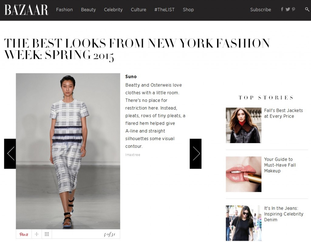 Suno - HarpersBazaar.com - September 6, 2014 3