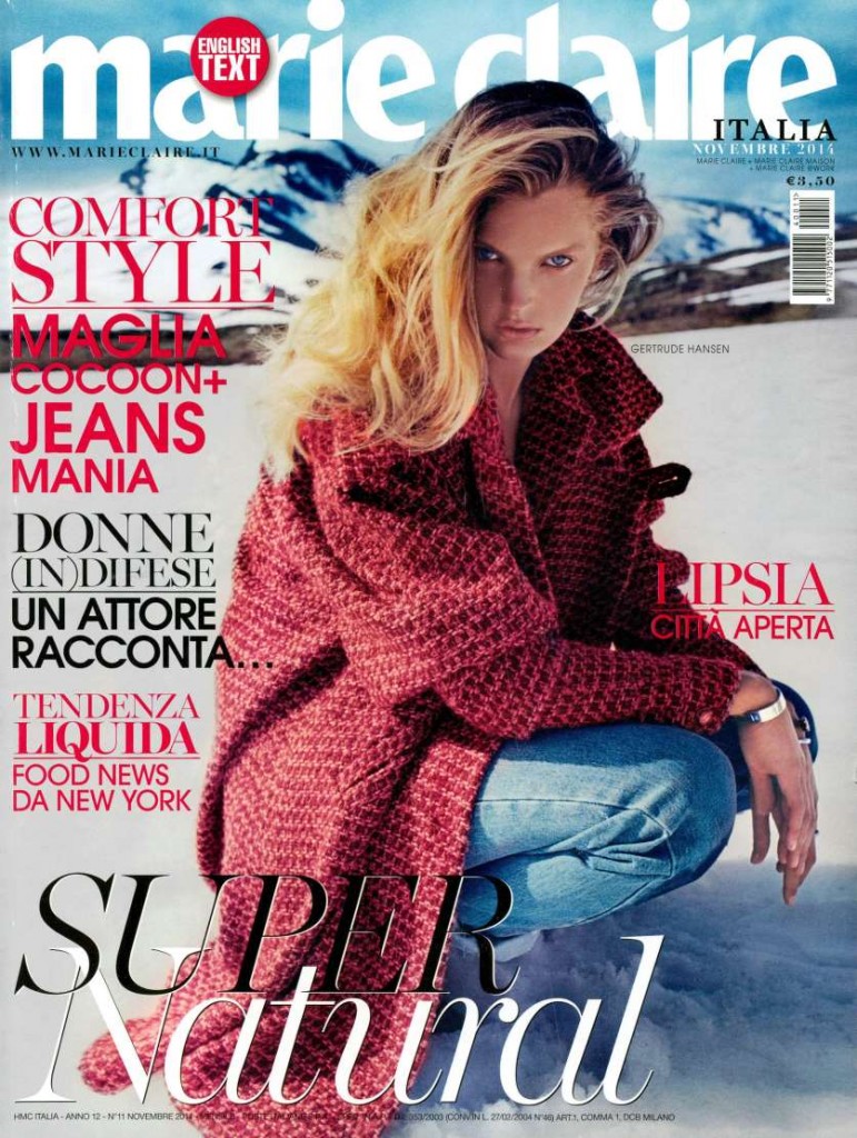 MARIE CLAIRE ITALIA November 2014, cover