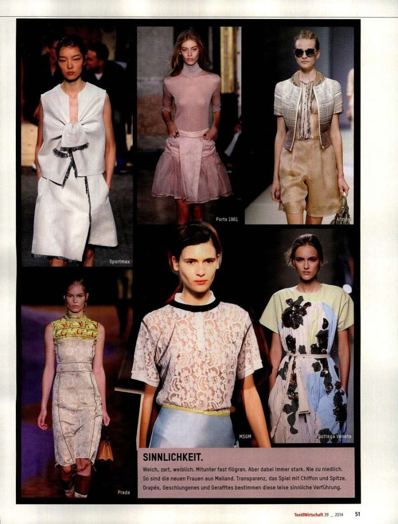 MSGM - TEXTIL WIRTSCHAFT DE - 25.09.14