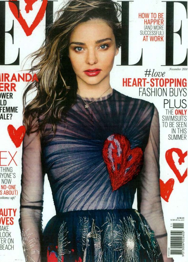 ELLE AUSTRALIA AL CREDIT NOVEMBER 2014 - Cover