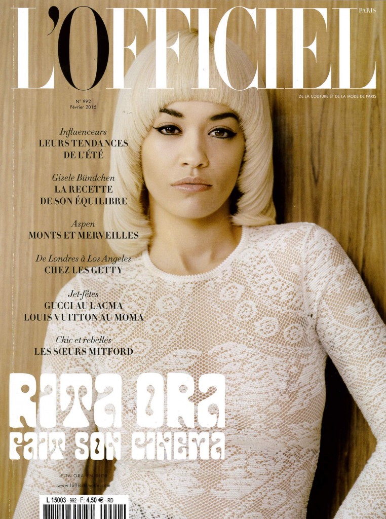 L'OFFICIEL DATED FEBRUARY 2015 Cover