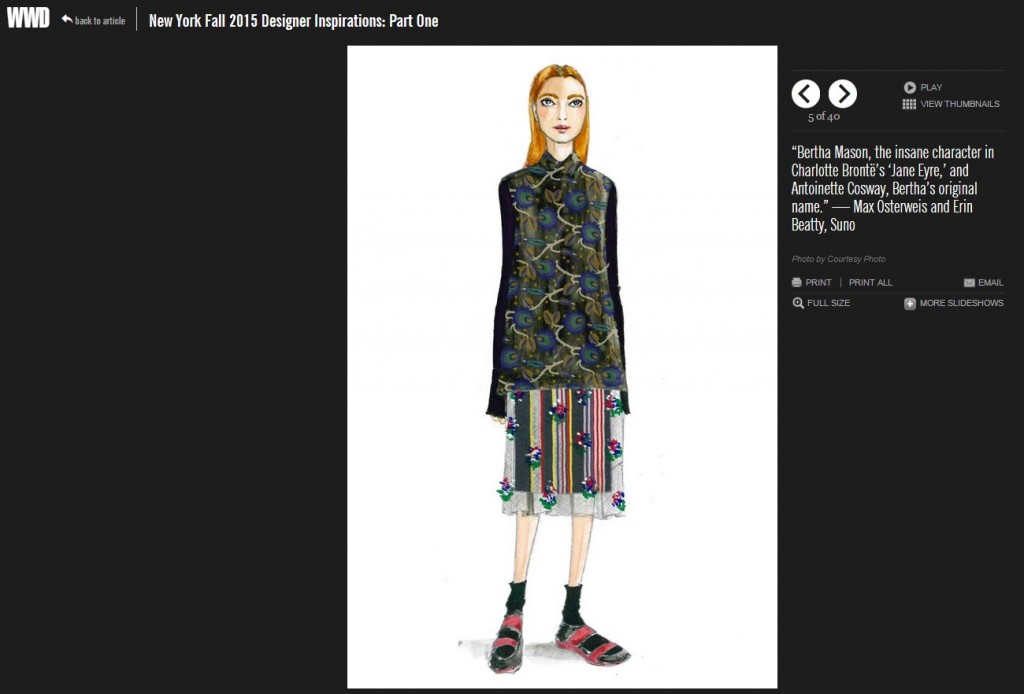 Suno - WWD.com - February 9, 2015