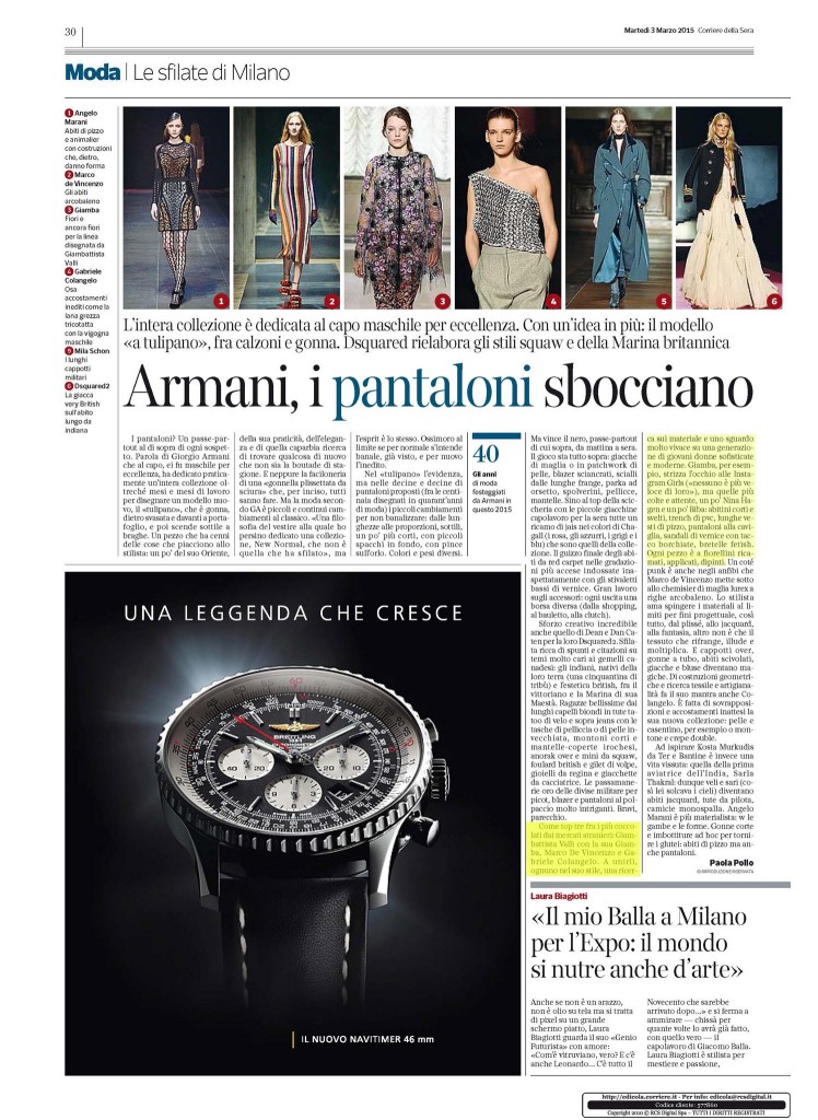 Corriere della Sera 3.03.15 p.30