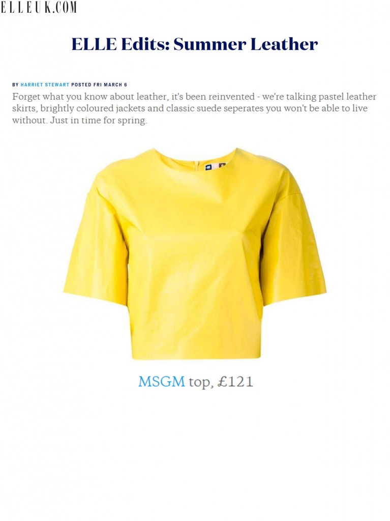 MSGM - ELLE.UK - 06MAR15