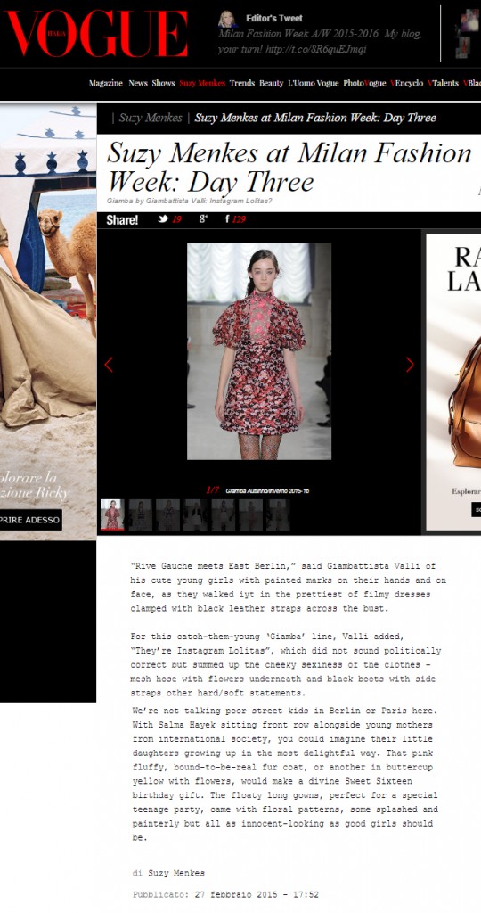 Vogue.it 27.02.15 Review