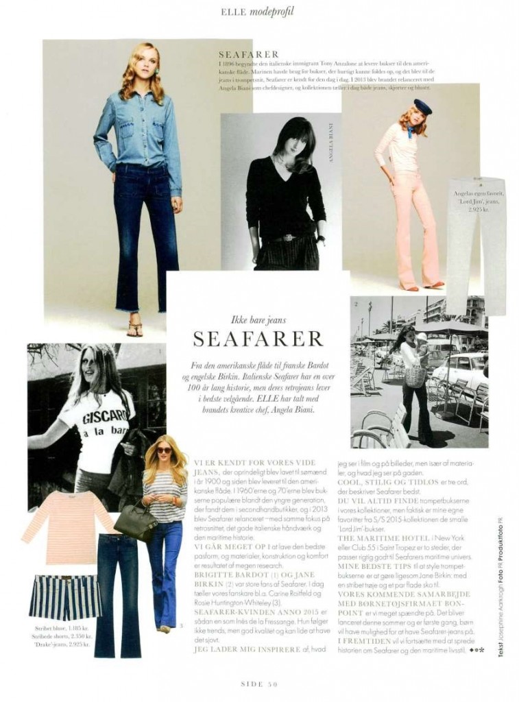ELLE DENMARK DATED MARCH 1ST 2015 --