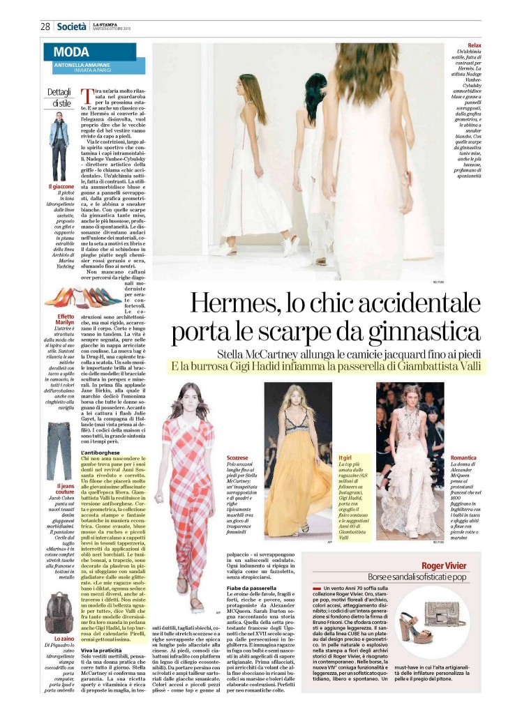 La Stampa 6.10.15 p.28