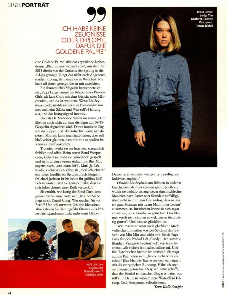 GRAZIA GERMANY DATED NOVEMBER 5TH 2015