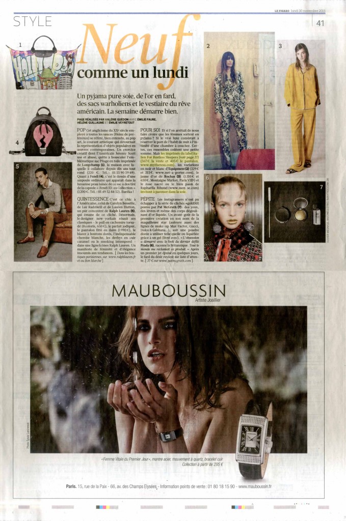 Le Figaro 30.11.15 p.41