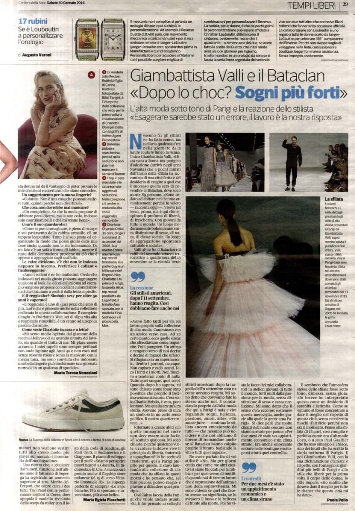 Corriere della Sera 30.01.16 p.29
