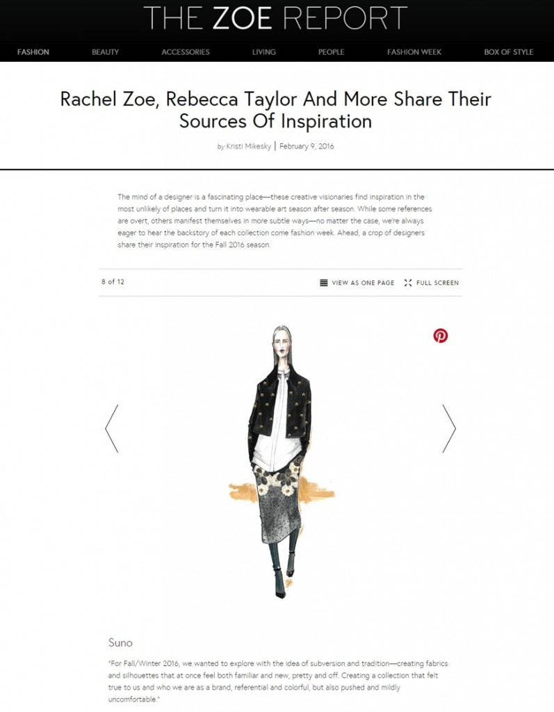 Suno - TheZoeReport.com - February 10, 2016