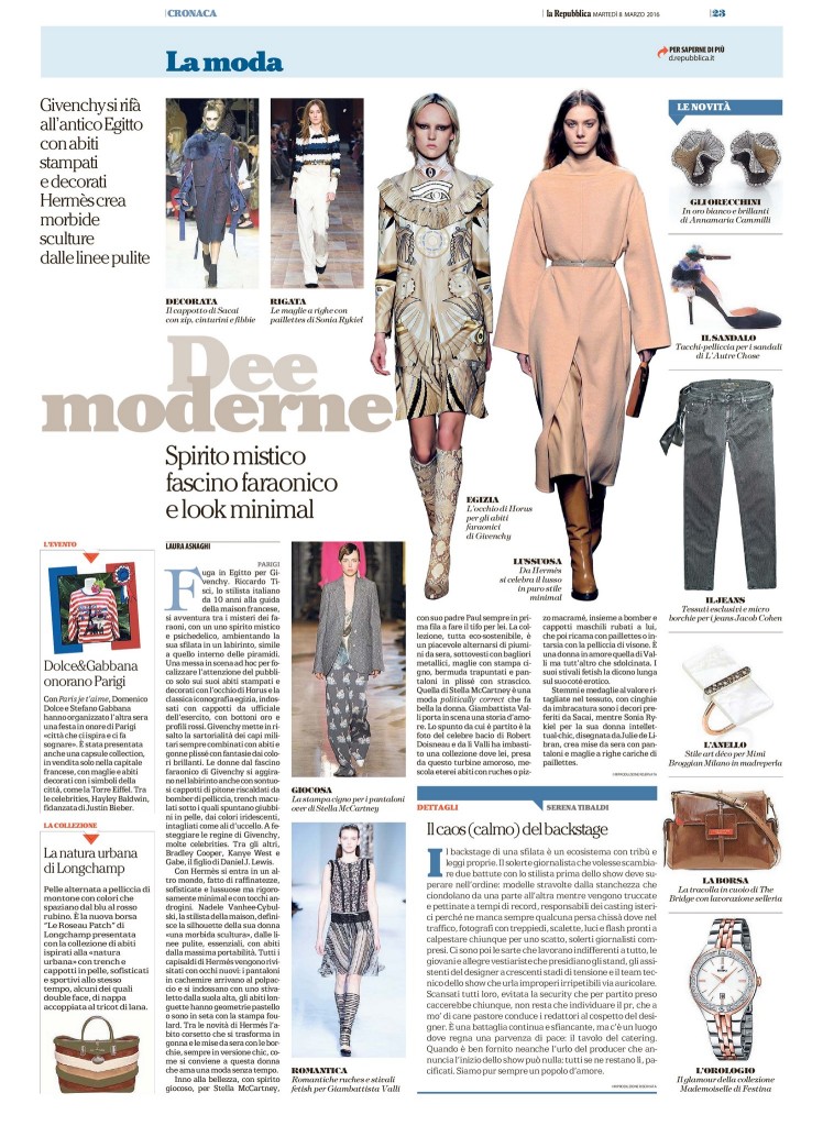 La Repubblica 8.03.16 p.23