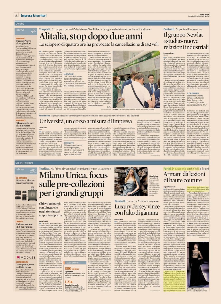 Il Sole 24 Ore 6.07.16 p.18