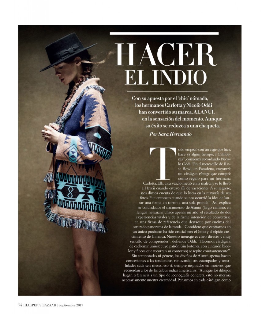 alanui Harper's Bazaar Spain 9.17 p.74
