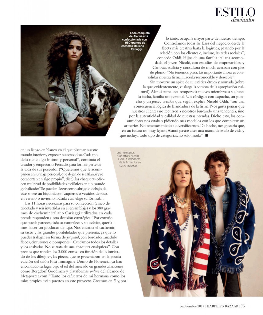 alanui Harper's Bazaar Spain 9.17 p.75