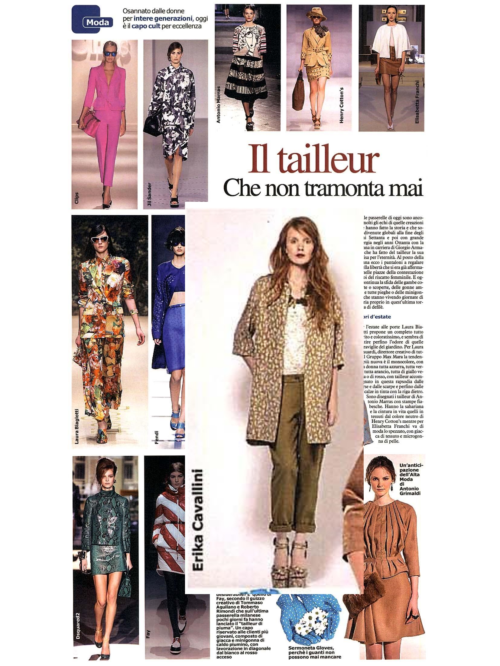 ERIKA CAVALLINI Semi-Couture on LA NAZIONE 27-02-2014 | Riccardo Grassi ...