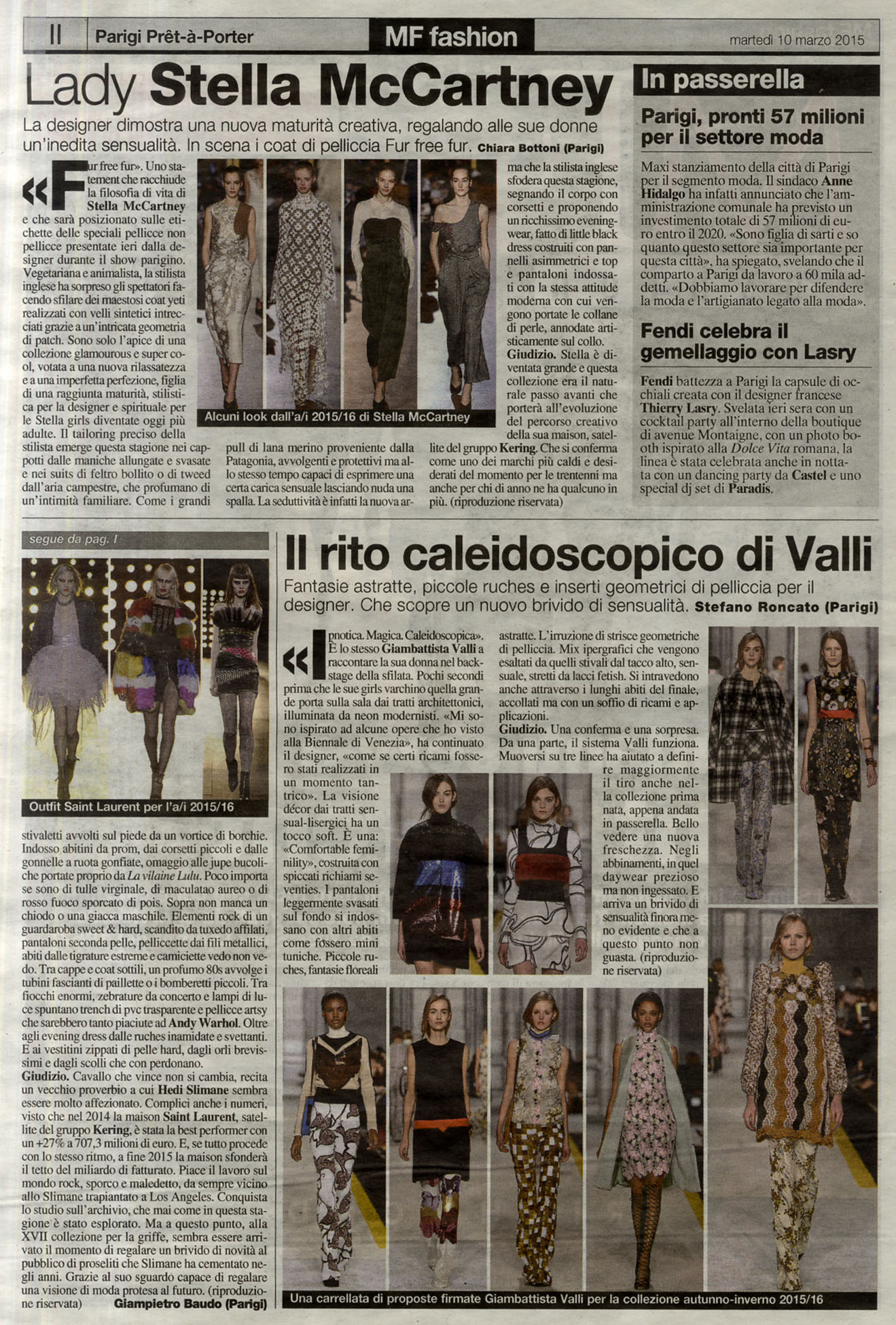 Giambattista Valli in MF Fashion 10-03-2015 | Riccardo Grassi ...